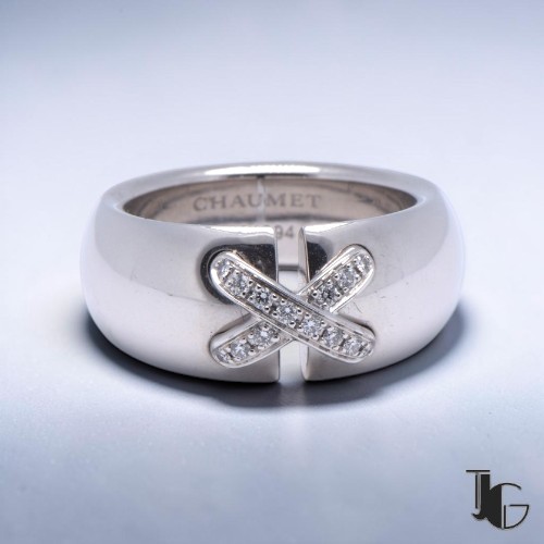 Bague chaumet liens or blanc joaillerie guerin nantes