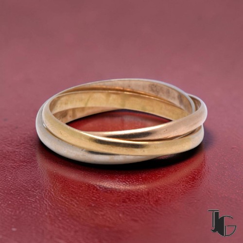 Bague cartier trinity trois ors joaillerie guerin nantes