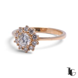 Bague marguerite diamants – joaillerie guerin nantes