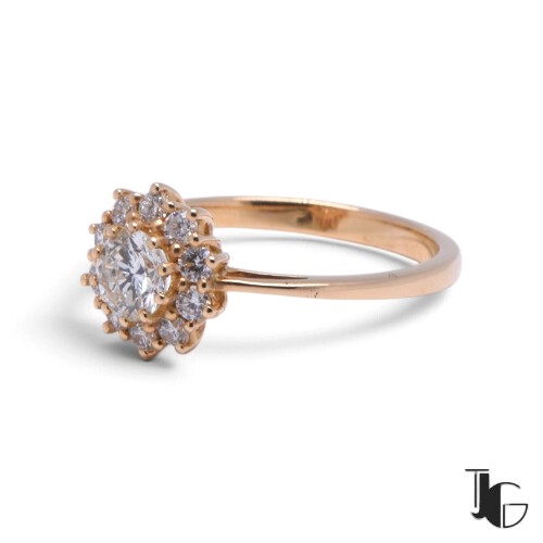 a31 6 Bague marguerite diamants – bijoux nantes – joaillerie guerin nantes
