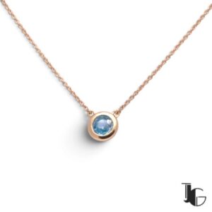 Collier zircon naturel or jaune – joaillerie guerin nantes