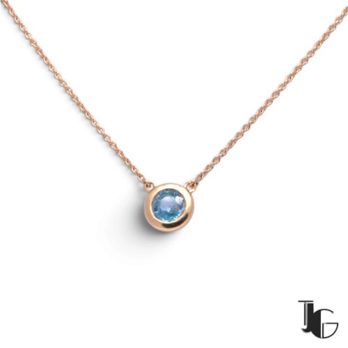 Collier zircon naturel or jaune – joaillerie guerin nantes
