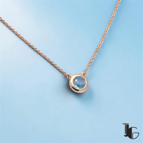 Collier zircon naturel or jaune – bijouterie nantes – joaillerie guerin nantes