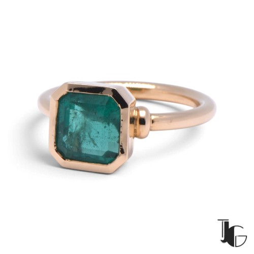 Bague émeraude du Brésil – joaillerie guerin nantes