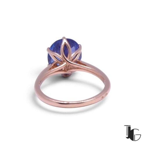 b57 5 Bague tanzanite or rose – bijouterie nantes – joaillerie guerin nantes