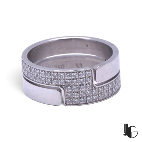 i132 5 Bague Dinh Van diamants – bijoux occasion – joaillerie guerin nantes