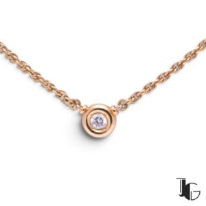 Collier diamant serti clos – joaillerie guerin nantes