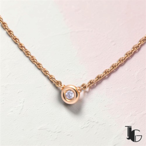 Collier diamant serti clos – bijoux ancien nantes – joaillerie guerin nantes