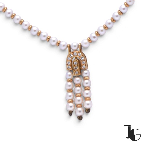 r600 3 Collier perles diamants Art déco – bijouterie nantes – joaillerie guerin nantes