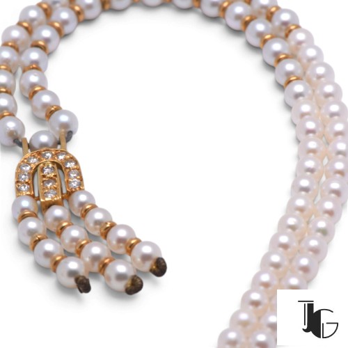 r600 4 Collier perles diamants Art déco – bijoux nantes – joaillerie guerin nantes