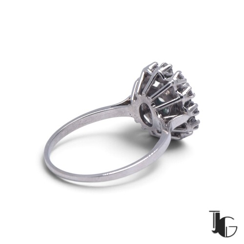 r804 4 Bague saphir teal diamants – bijoux nantes – joaillerie guerin nantes