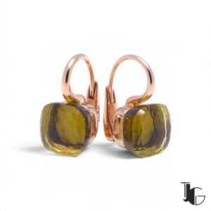 Boucles Pomellato Nudo quartz vert – joaillerie guerin nantes